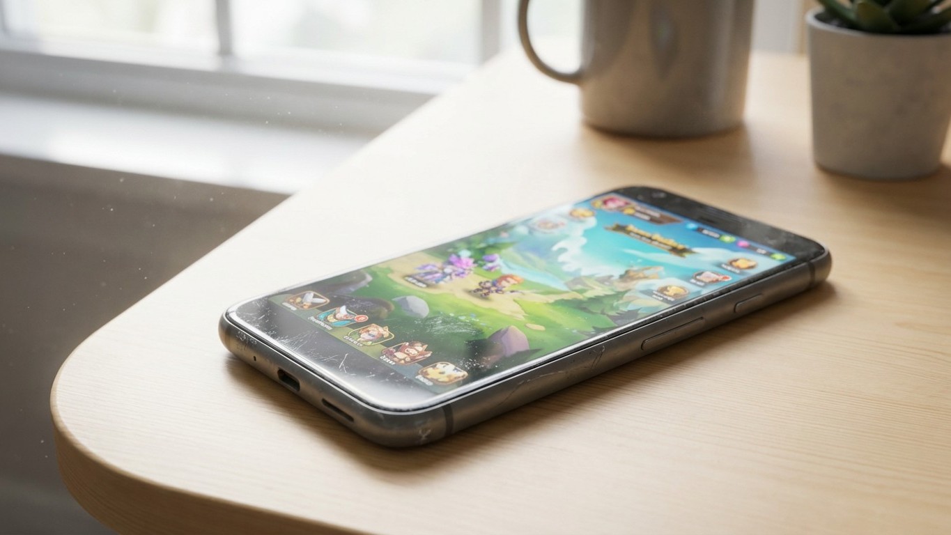 J'ai ressorti mon vieux smartphone pour mes sessions gaming nomades : il remplace désormais ma manette, mon écran secondai...