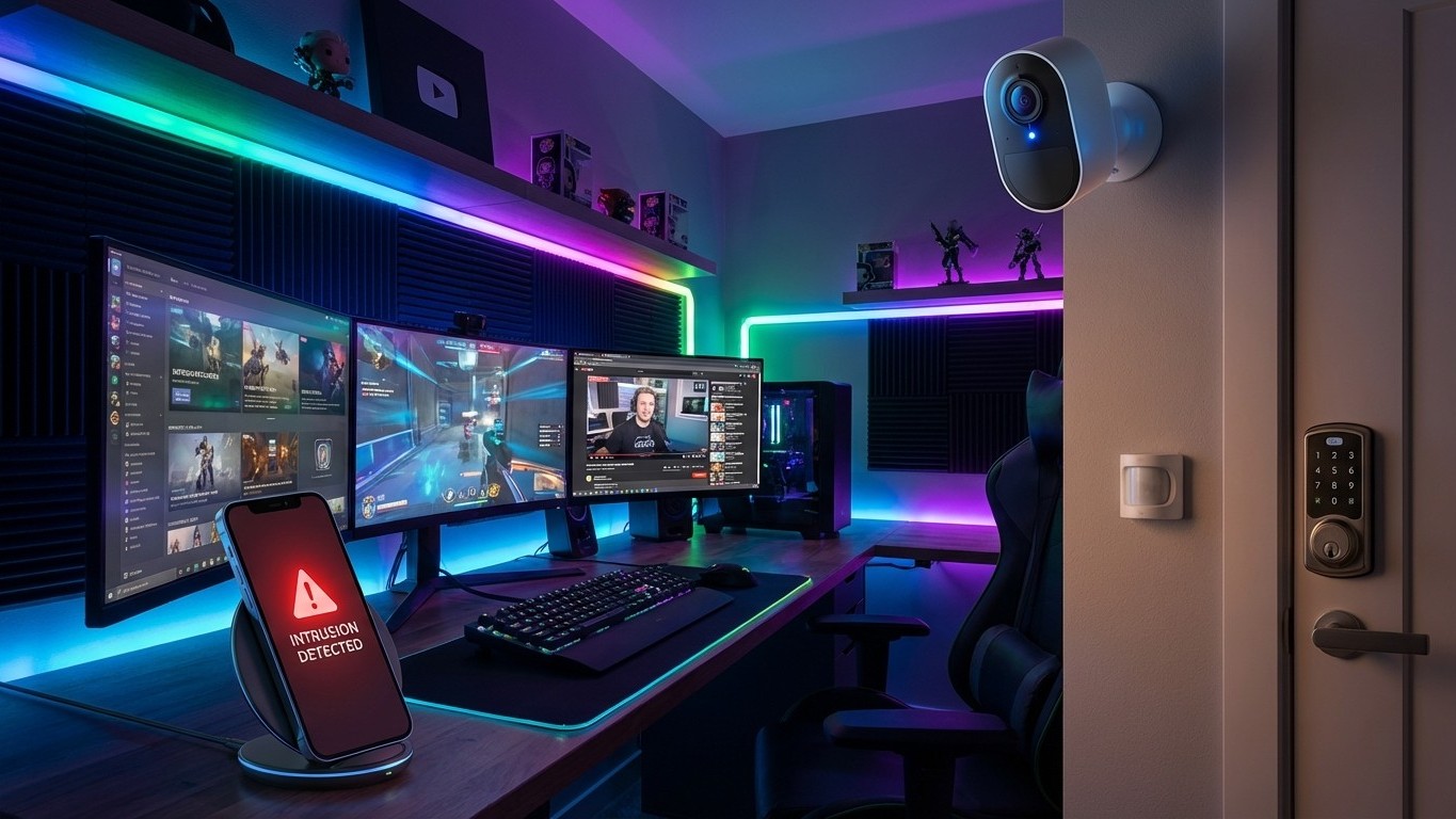 Objets connectés anti-intrusion : comment booster la sécurité de ta gaming room en 2026 (et ce que dit la loi)