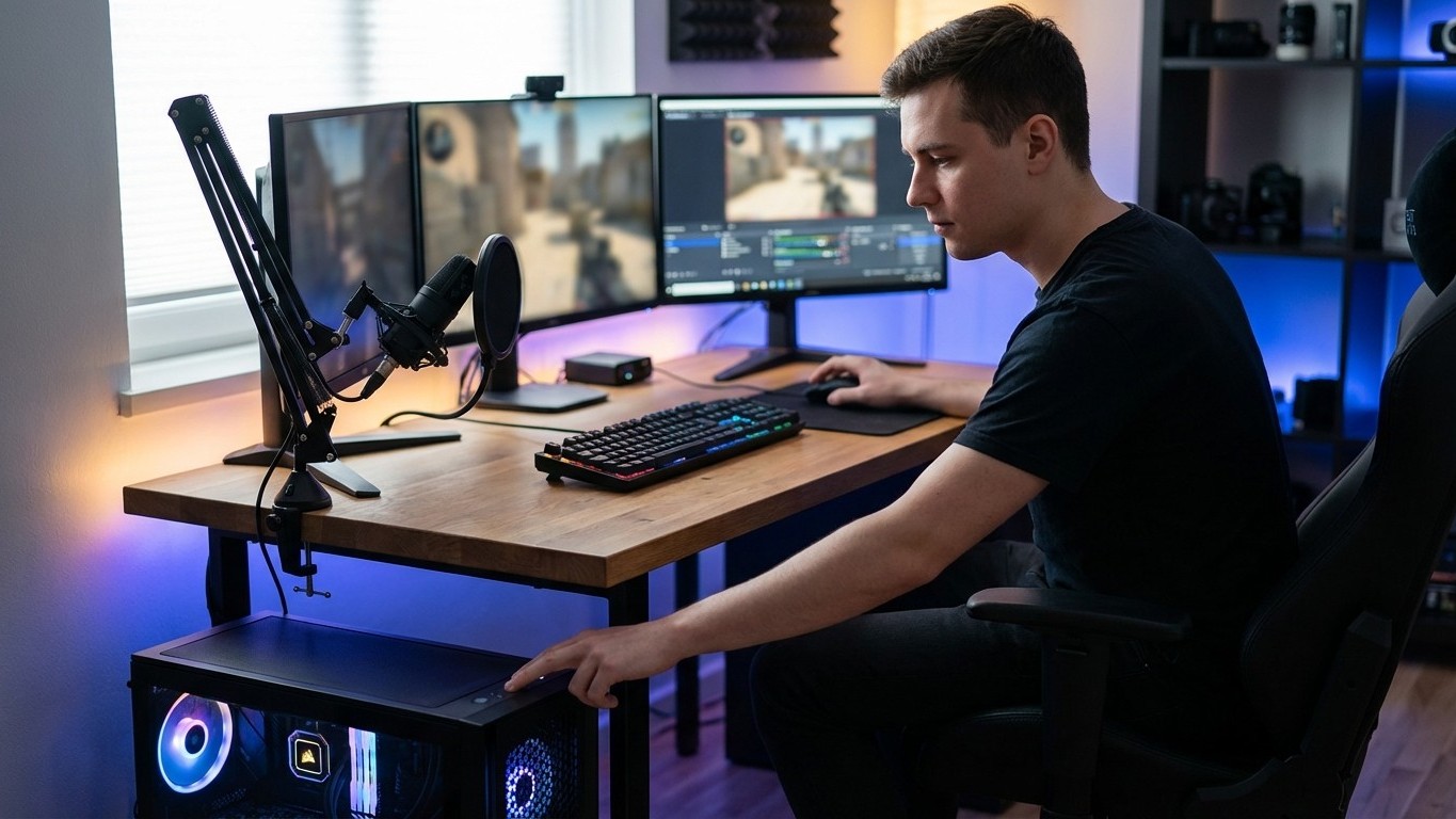 Les plus gros streamers font tous ce geste bizarre sur leur PC juste avant de lancer le live