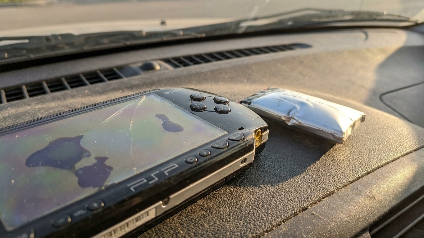 J'ai laissé ma console portable dans la voiture le temps d'une course : quand j'ai rouvert la boîte à gants deux heures pl...