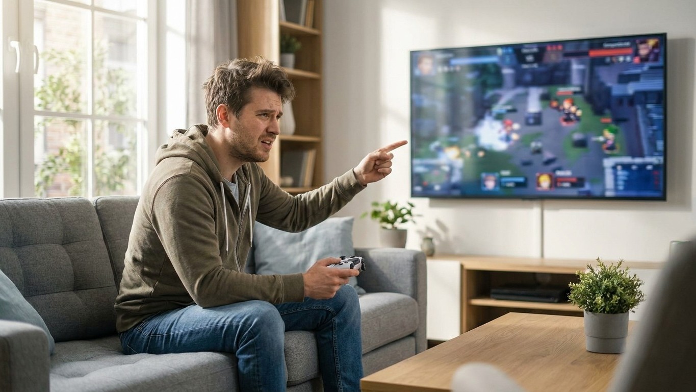 Je pestais contre ma manette qui répondait en retard depuis des mois : un technicien m'a montré que je ne touchais pas du ...