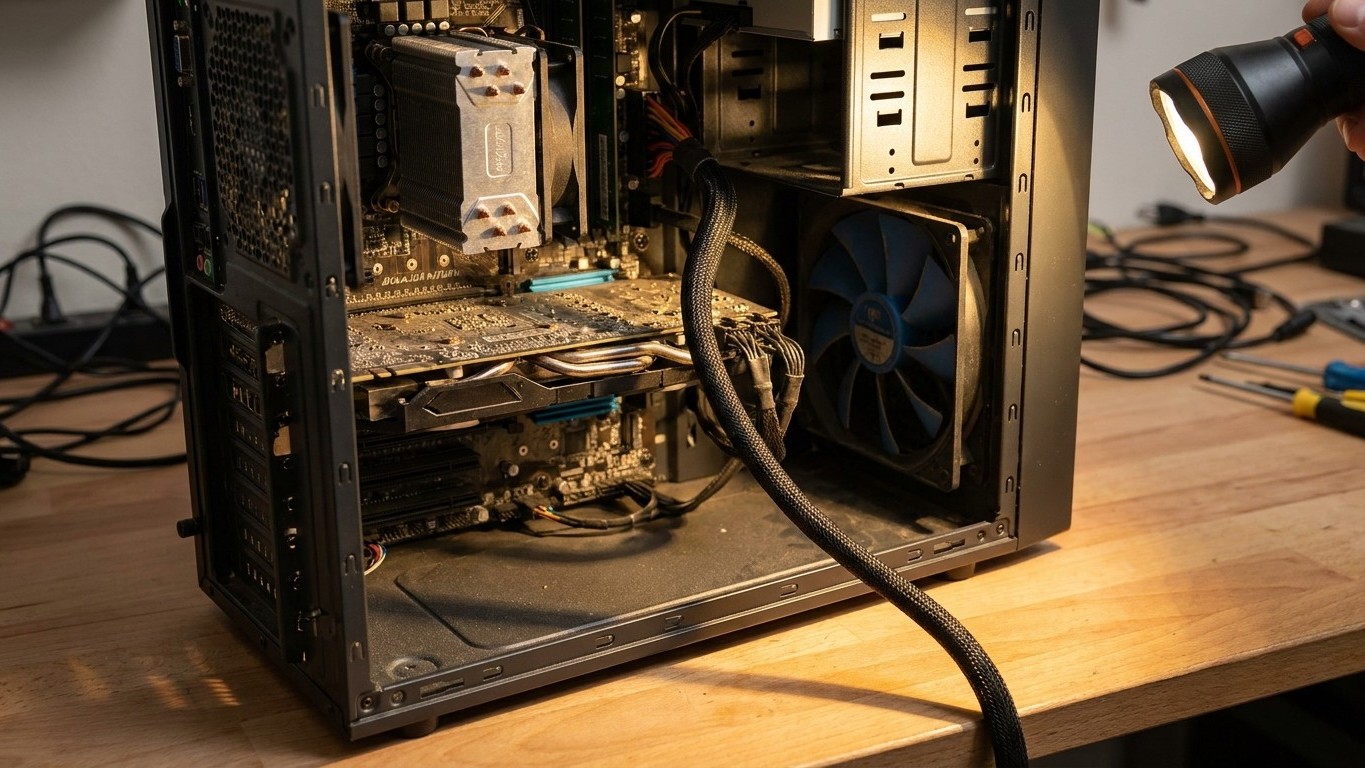 Mon fils se plaignait que ses jeux ramaient sur son PC flambant neuf : le jour où un technicien a regardé derrière la tour...