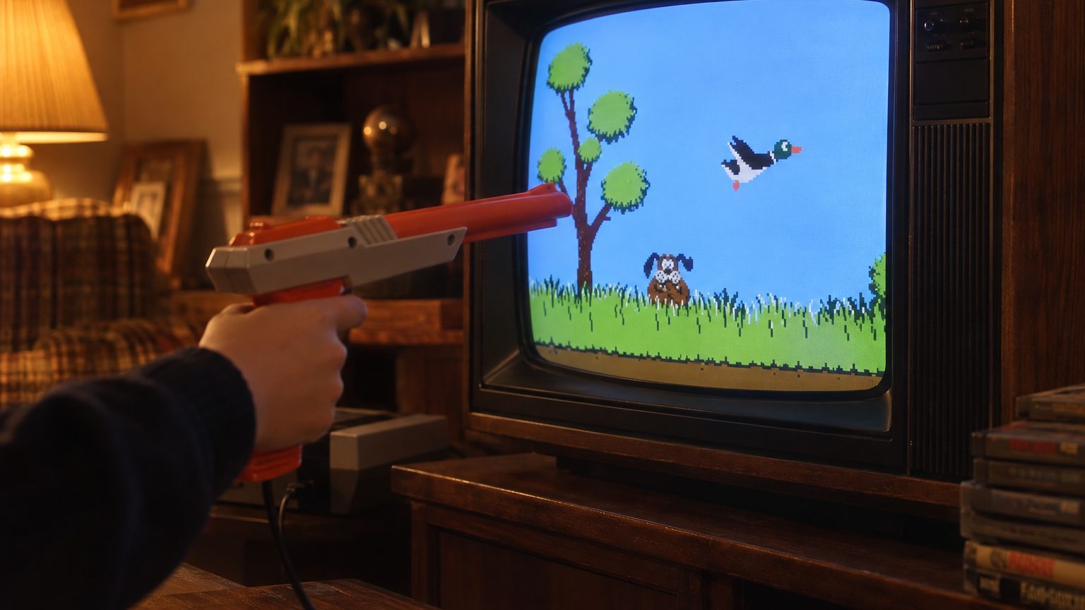 Duck Hunt n'a jamais vraiment su où visait votre pistolet Zapper : ce que la NES attend de l'écran à chaque tir, un télévi...